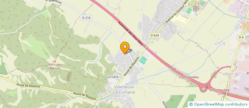 localisation de l'entreprise CAISSE LOCALE GROUPAMA ASSURANCES  CASTELNAUDARY