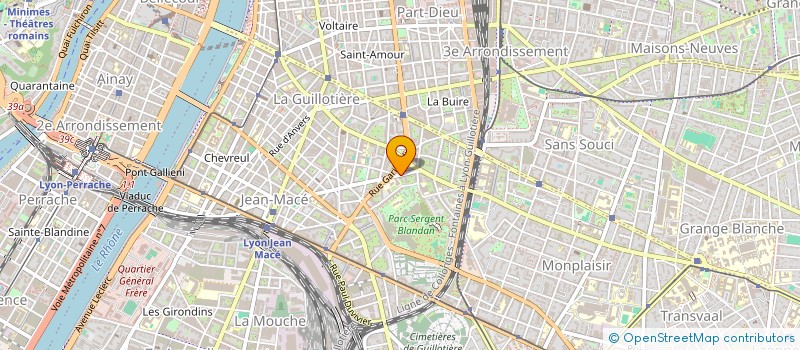 localisation de l'entreprise CAISSE MEDICO CHIRURGICALE DU SUD EST  LYON