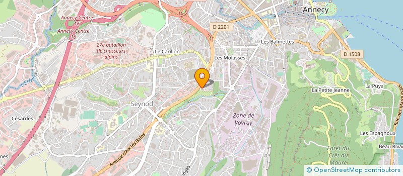 localisation de l'entreprise CAISSE MUT PREV PERS COL TER HTE SAVOIE à ANNECY