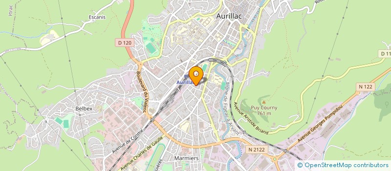 localisation de l'entreprise CAISSE MUTUALITE SOCIALE AGRICOLE à AURILLAC