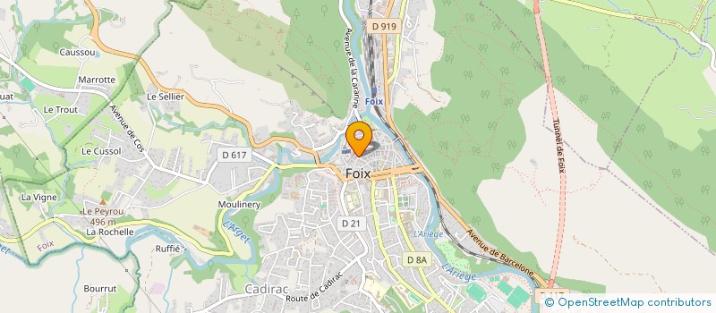 localisation de l'entreprise CAISSE MUTUELLE CHIRURGICALE ARIEGE à FOIX