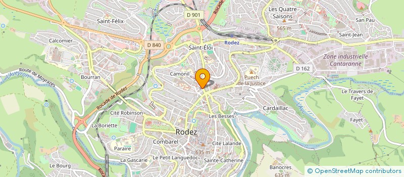 localisation de l'entreprise CAISSE MUTUELLE COMPL ACTION SOCIALE  RODEZ