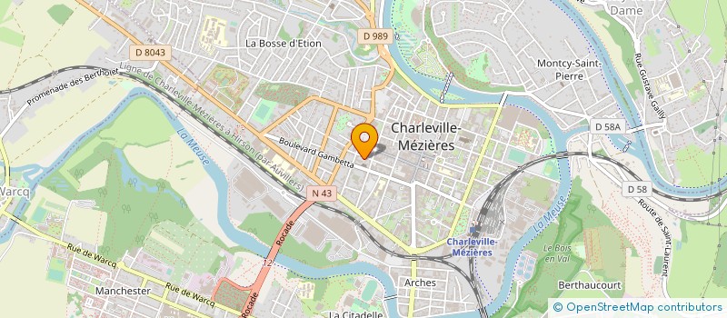 localisation de l'entreprise CAISSE MUTUELLE COMPLEMENT ACTION SOCIAL à CHARLEVILLE-MEZIERES