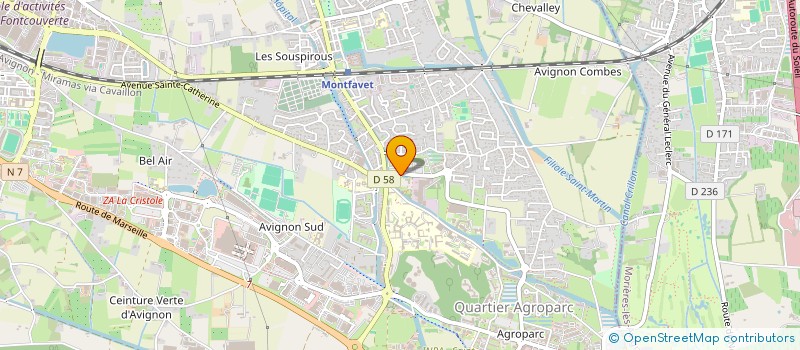 localisation de l'entreprise CAISSE MUTUELLE COMPLEMENTAIRE D'ACTIVITES SOCIALES DE GAP AVIGNON  AVIGNON