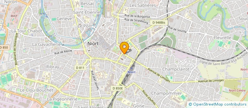 localisation de l'entreprise CAISSE MUTUELLE REASSURANCE à NIORT