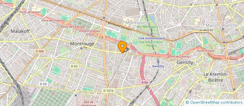 localisation de l'entreprise CAISSE NAT GENDARME-MUTUELLE GENDARMERIE à MONTROUGE
