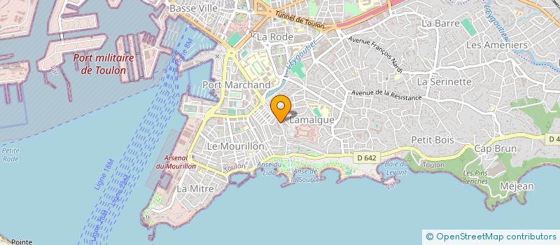localisation de l'entreprise CAISSE NATIONALE MILITAIRE DE SECURITE SOCIALE à TOULON