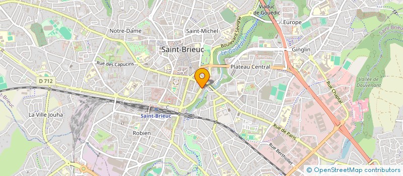 localisation de l'entreprise CAISSE PREVOY ARTISA COMM COTE D'ARMOR à SAINT-BRIEUC