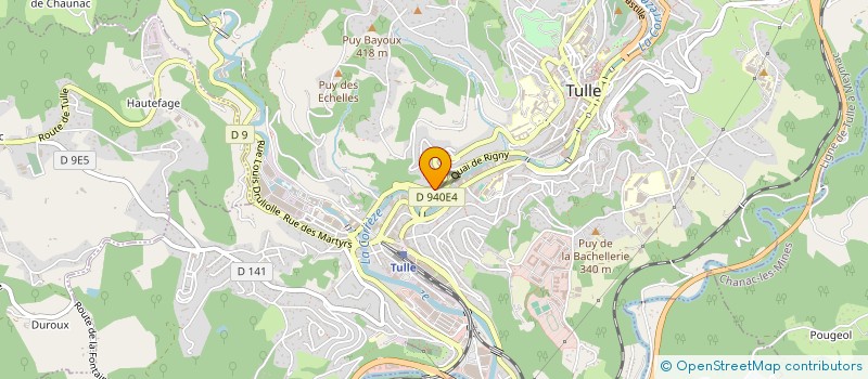 localisation de l'entreprise CAISSE PREVOYANCE SOCIALE DU LIMOUSIN  TULLE