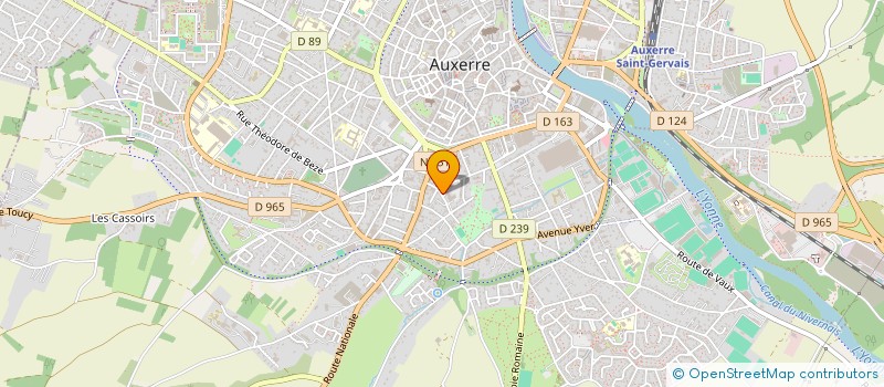 localisation de l'entreprise CAISSE PRIMAIRE ASS MALADIE à AUXERRE