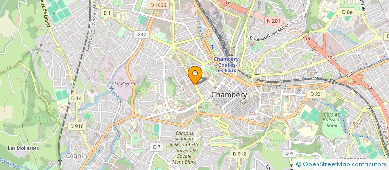 localisation de l'entreprise CAISSE PRIMAIRE ASSUR MALADIE à CHAMBERY