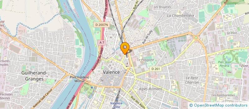 localisation de l'entreprise CAISSE PRIMAIRE ASSURANCE MALADIE à VALENCE