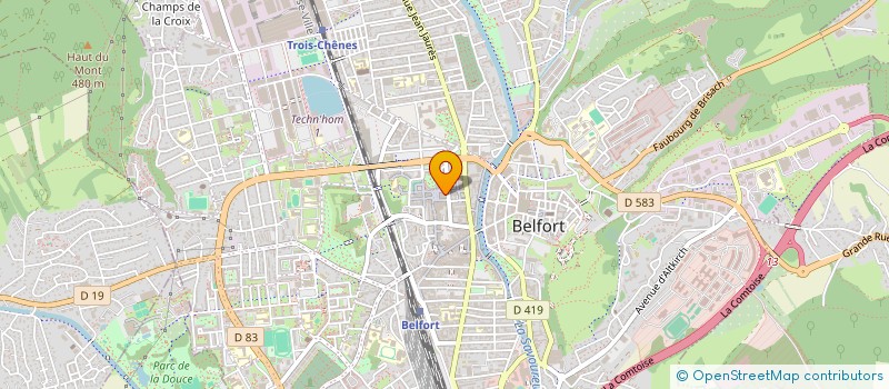 localisation de l'entreprise CAISSE PRIMAIRE ASSURANCE MALADIE  BELFORT