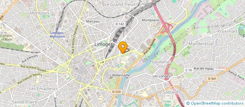 localisation de l'entreprise CAISSE PRIMAIRE ASSURANCE MALADIE à LIMOGES