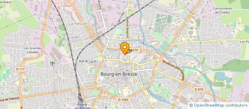 localisation de l'entreprise CAISSE PRIMAIRE ASSURANCE MALADIE AIN  BOURG-EN-BRESSE