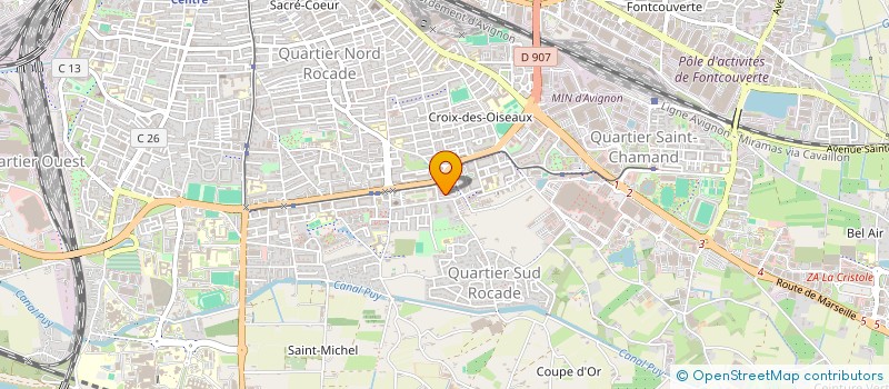 localisation de l'entreprise CAISSE PRIMAIRE ASSURANCE MALADIE DE VAUCLUSE  AVIGNON