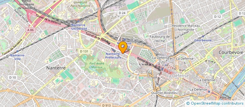 localisation de l'entreprise CAISSE PRIMAIRE ASSURANCE MALADIE DES HAUTS DE SEINE à NANTERRE