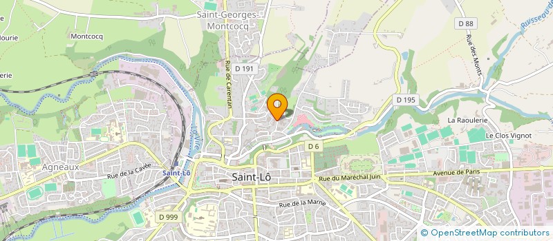 localisation de l'entreprise CAISSE PRIMAIRE ASSURANCE MALADIE MANCHE  SAINT-LO