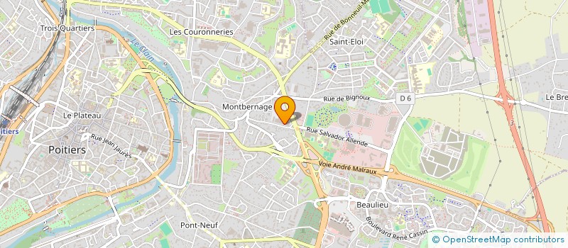 localisation de l'entreprise CAISSE PRIMAIRE ASSURANCE MALADIE VIENNE à POITIERS