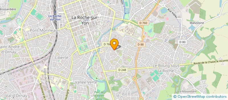 localisation de l'entreprise CAISSE PRIMAIRE D'ASSURANCE MALADIE à LA ROCHE-SUR-YON