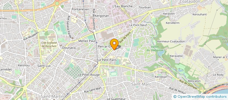 localisation de l'entreprise CAISSE PRIMAIRE D'ASSURANCE MALADIE DU FINISTERE à BREST