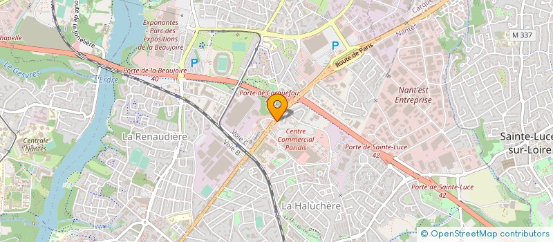 localisation de l'entreprise CAISSE REG CREDIT AGRICOLE MUTUEL à NANTES