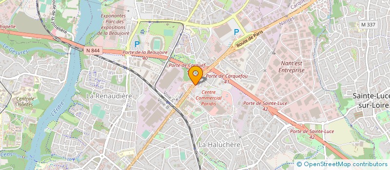 localisation de l'entreprise CAISSE REGIONALE CREDIT AGRICOLE MUTUEL à NANTES