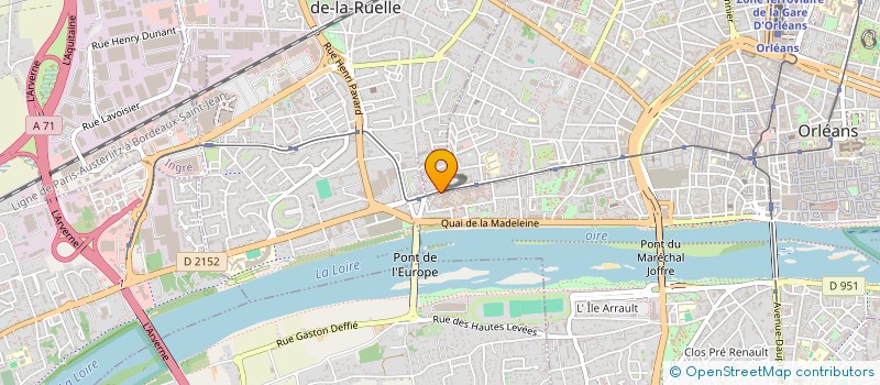 localisation de l'entreprise CAISSE REGIONALE DE CREDIT MUTUEL DU CENTRE à ORLEANS