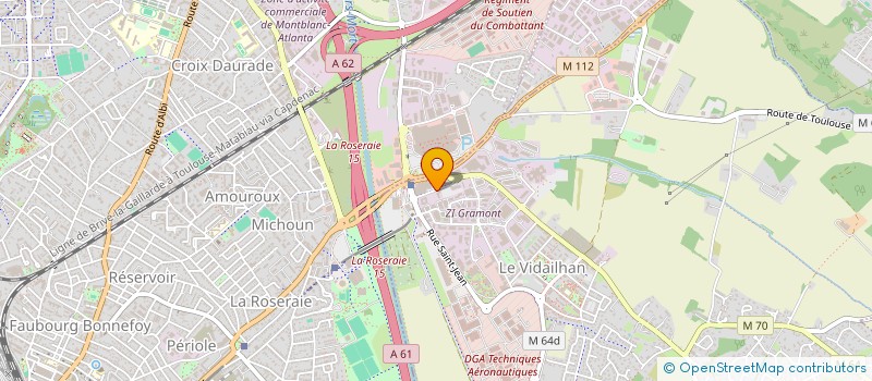 localisation de l'entreprise CAISSE REGIONALE DU CREDIT MUTUEL MIDI ATLANTIQUE  BALMA