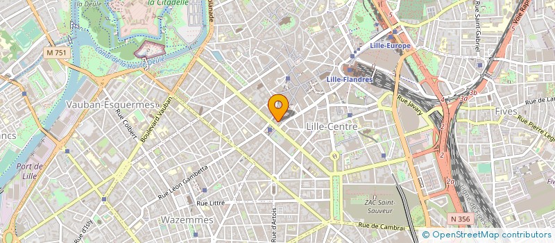 localisation de l'entreprise CAISSE REGIONALE DU CREDIT MUTUEL NORD EUROPE à LILLE