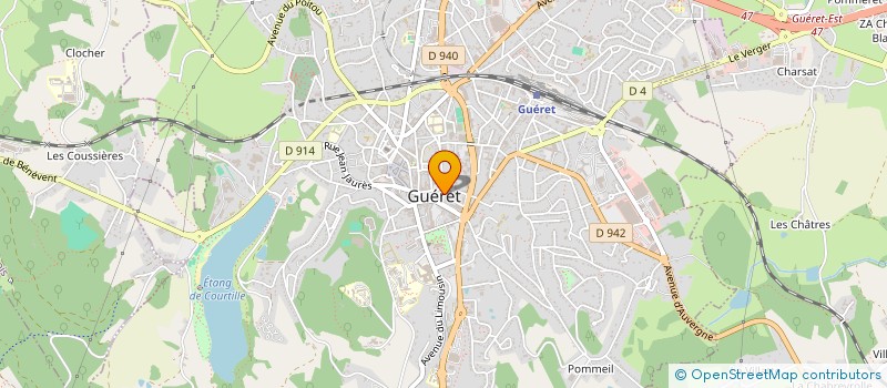 localisation de l'entreprise CAISSE REGLEM PECUNIAIRES AVOCATS CREUSE à GUERET