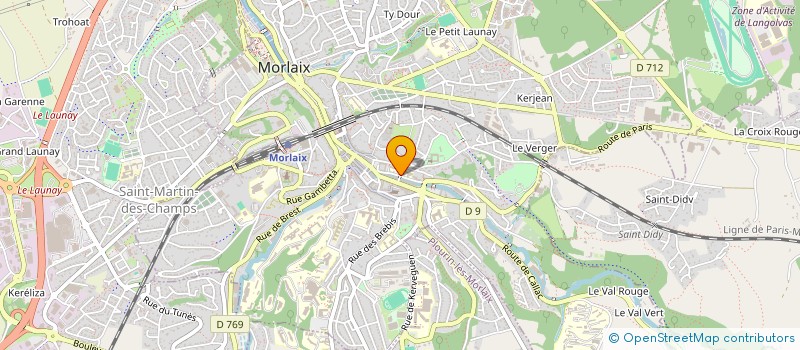 localisation de l'entreprise CAISSE REGLEMENTS PECUNIAIRES AVOCATS à MORLAIX