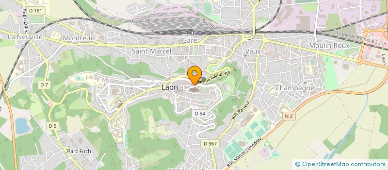 localisation de l'entreprise CAISSE REGLEMENTS PECUNIAIRES AVOCATS à LAON