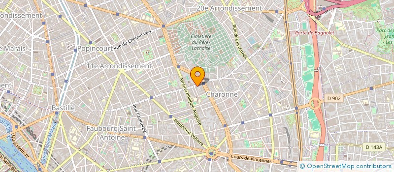 localisation de l'entreprise CAISSE RETRA INTERPROF SALARIES à PARIS