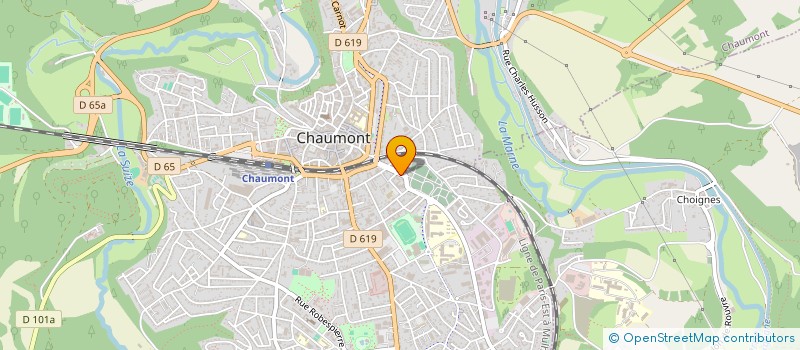 localisation de l'entreprise CAISSE RETRAIT SAPEUR POMPIER à CHAUMONT