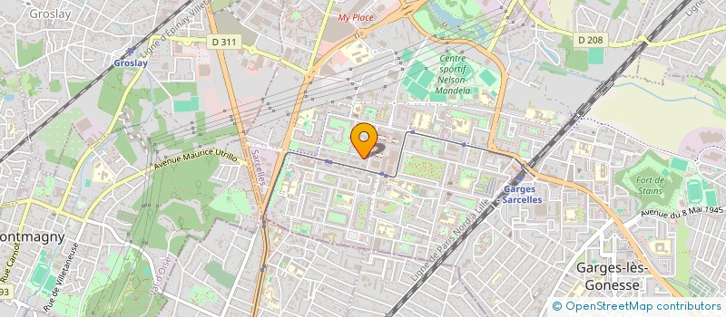 localisation de l'entreprise CAISSE RETRAITE COMPL OUVRIERS MINEURS à SARCELLES