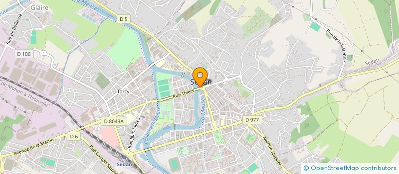 localisation de l'entreprise CAISSE RETRAITE DES OUVRIERS à SEDAN