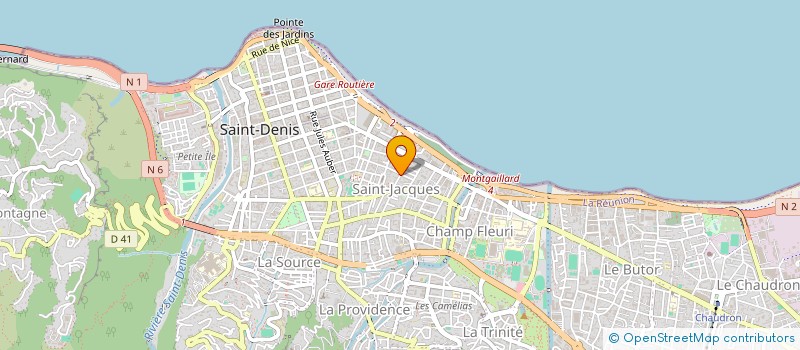 localisation de l'entreprise CAISSE REUNION RETRAITE COMPLEMENTAIRE à SAINT-DENIS