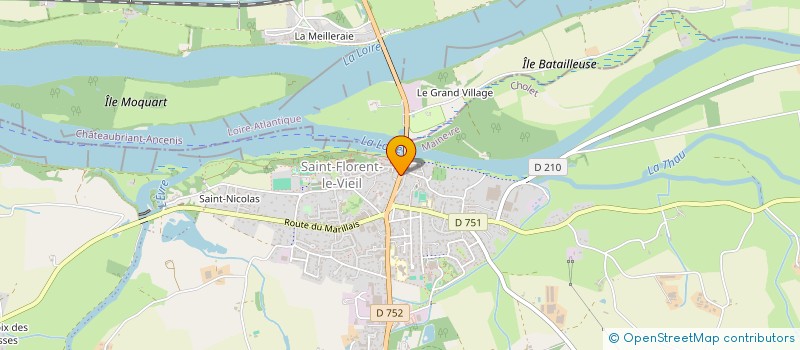 localisation de l'entreprise CAISSE RURAL CREDIT MUTUEL AGRIC ANGERS à MAUGES-SUR-LOIRE