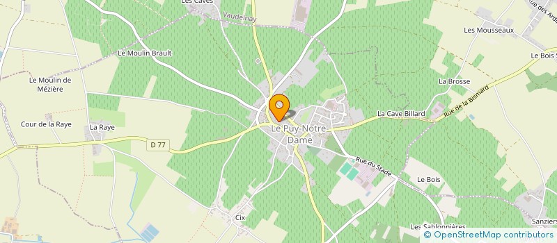 localisation de l'entreprise CAISSE RURALE DE LE PUY NOTRE DAME  LE PUY-NOTRE-DAME