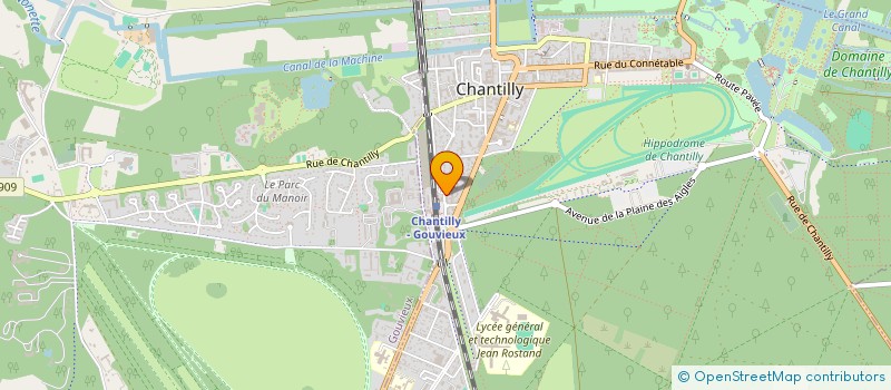 localisation de l'entreprise CAISSE SECOURS RETRAITES ECURIES COURSES à CHANTILLY