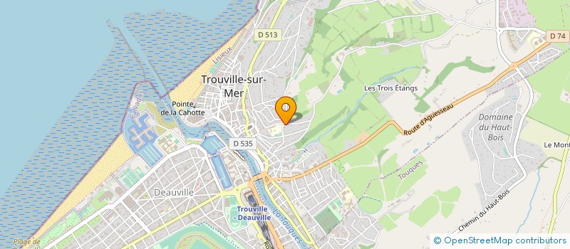 localisation de l'entreprise CAISSE SOLID EMPLO JEUX CASINO DEAUVILLE à TROUVILLE-SUR-MER
