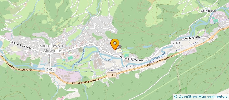 localisation de l'entreprise CAISSERIE DES HAUTES VOSGES à SAULXURES-SUR-MOSELOTTE