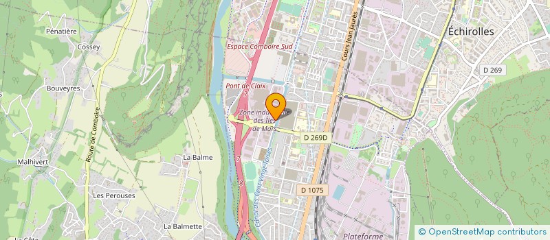 localisation de l'entreprise CAISSERIES EMBAL INDUS DEMENAG INTERNATI à LE PONT-DE-CLAIX