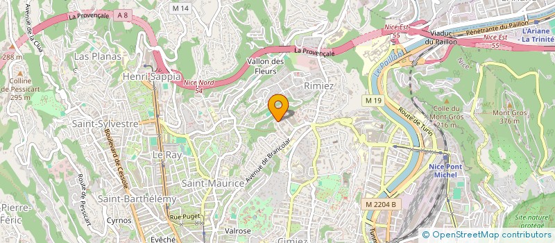localisation de l'entreprise CAISSES D ALLOCATIONS FAMILIALES ALPES MARITIMES à NICE