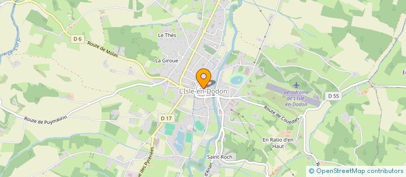 localisation de l'entreprise CAISSES EN SAVE'ON  L'ISLE-EN-DODON