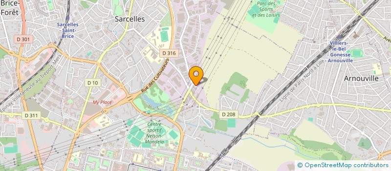 localisation de l'entreprise CAISSES ET EMBALLAGES EXPRESS à SARCELLES