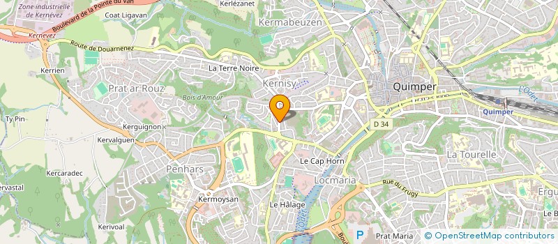 localisation de l'entreprise CAISSES SYSTEM'S  QUIMPER