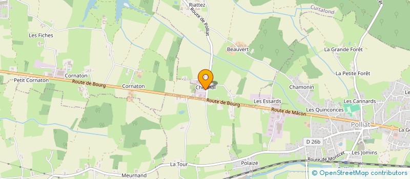 localisation de l'entreprise CAJ BATIMENT  CURTAFOND