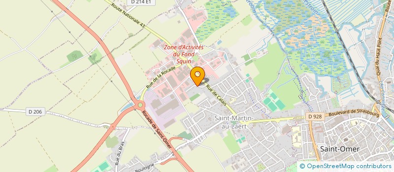 localisation de l'entreprise CAJ IMMO  SAINT-MARTIN-LEZ-TATINGHEM